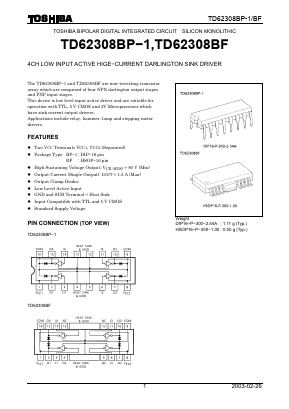 TD62308BF Datasheet PDF Toshiba