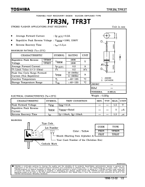 TFR3N Datasheet PDF Toshiba
