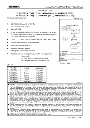 TLAU1002A Datasheet PDF Toshiba