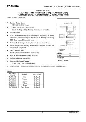 TLPGU1008 Datasheet PDF Toshiba