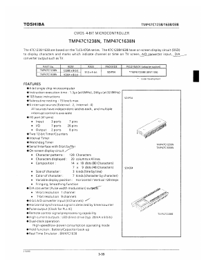 TMP47C1638N Datasheet PDF Toshiba