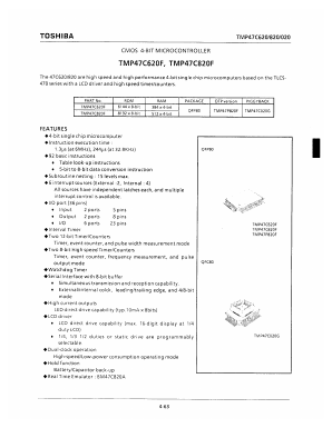 TMP47C620F Datasheet PDF Toshiba