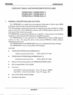 TMP80C49AU-6 Datasheet PDF Toshiba