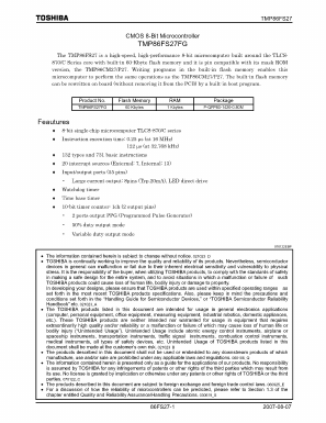 TMP86FS27FG Datasheet PDF Toshiba
