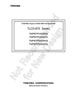 TMP87PM40AN Datasheet PDF Toshiba