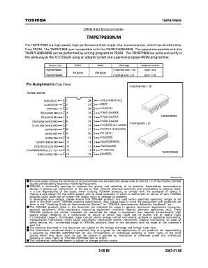TMP87P809N Datasheet PDF Toshiba