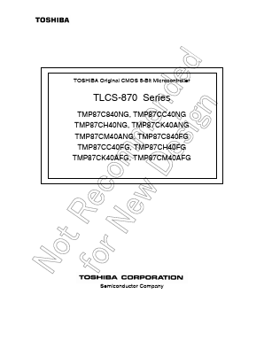 TMP87PH40ANG Datasheet PDF Toshiba