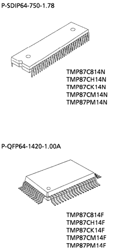 TMP87CH14N Datasheet PDF Toshiba