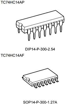TC74HC14AP Datasheet PDF Toshiba