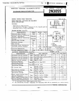2N3055 Datasheet PDF Toshiba