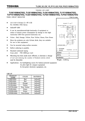 TLPGE1008A(T05) Datasheet PDF Toshiba