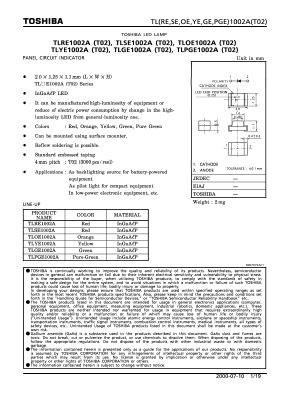 TLGE1008A(T02) Datasheet PDF Toshiba