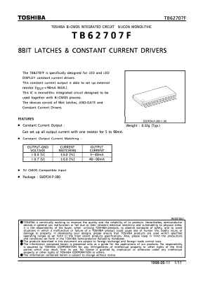 TB62707F Datasheet PDF Toshiba