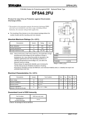 DF5A6.2FU Datasheet PDF Toshiba