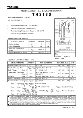 THS130 Datasheet PDF Toshiba