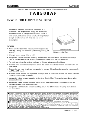 TA8508 Datasheet PDF Toshiba