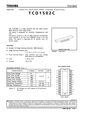 TCD1502C Datasheet PDF Toshiba
