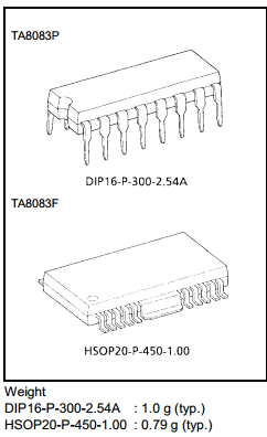 TA8083P Datasheet PDF Toshiba