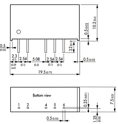 TMH0505D Datasheet PDF Traco Power