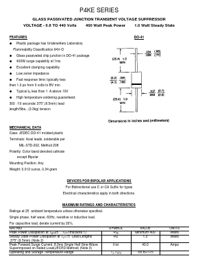 P4KE16 Datasheet PDF Transys Electronics Limited