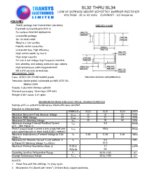 SL32 Datasheet PDF Transys Electronics Limited