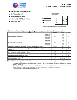 SC8 Datasheet PDF Transys Electronics