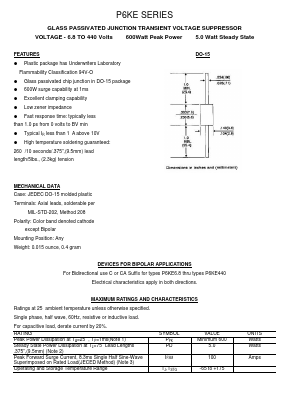 P6KE180A Datasheet PDF Transys Electronics
