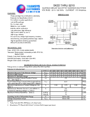 S210 Datasheet PDF Transys Electronics