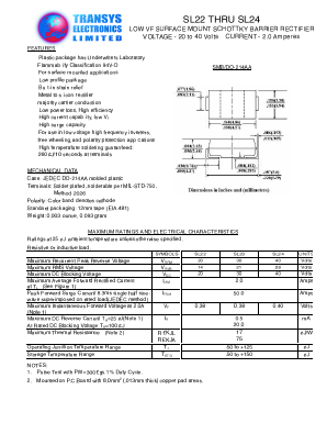 SL22 Datasheet PDF Transys Electronics