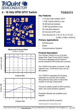 TGS2313 Datasheet PDF TriQuint Semiconductor