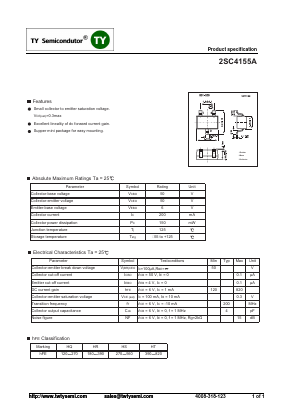 C4155A Datasheet PDF TY Semiconductor
