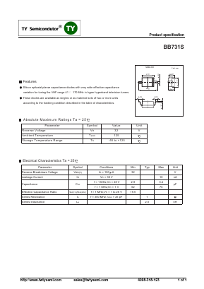 BB731S Datasheet PDF TY Semiconductor