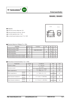 BA682 Datasheet PDF TY Semiconductor