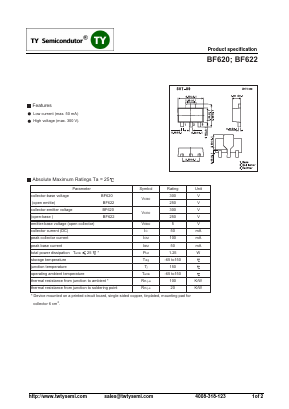 BF622 Datasheet PDF TY Semiconductor
