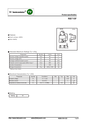 RB715F Datasheet PDF TY Semiconductor