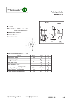 K3424 Datasheet PDF TY Semiconductor