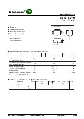 KS14 Datasheet PDF TY Semiconductor