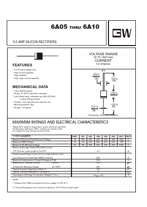 6A6 Datasheet PDF UNIOHM CORPORATION