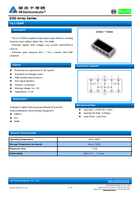 ULC1204P Datasheet PDF UN Semiconducctor INC
