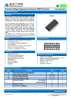 LCDA12C-8 Datasheet PDF UN Semiconducctor INC