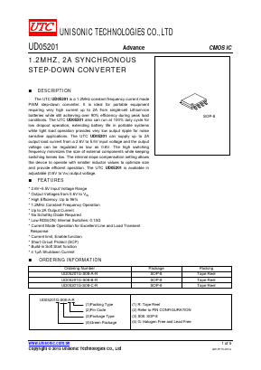 UD05201G-S08-B-R Datasheet PDF Unisonic Technologies