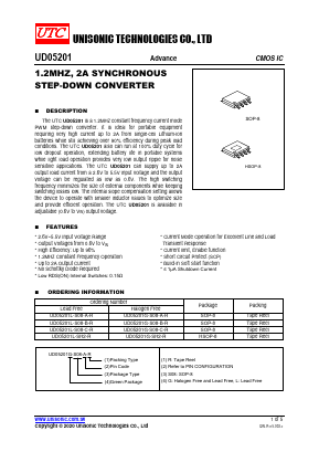 UD05201 Datasheet PDF Unisonic Technologies