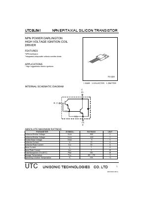 BU941 Datasheet PDF Unisonic Technologies