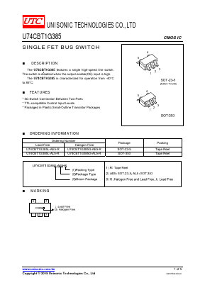 U74CBT1G385 Datasheet PDF Unisonic Technologies