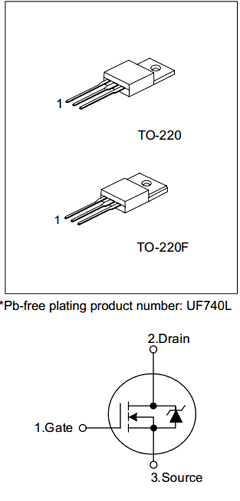 UF740-TF3-T Datasheet PDF Unisonic Technologies