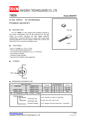 1N65AG Datasheet PDF Unisonic Technologies
