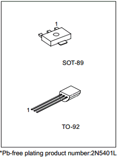 2N5401-X-AB3-R Datasheet PDF Unisonic Technologies