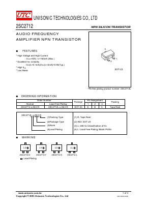 2SC2712-O-AE3-R Datasheet PDF Unisonic Technologies