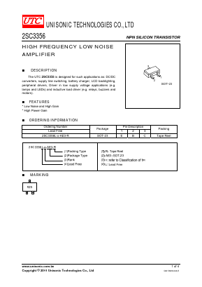 2SC3356L-C-AE3-R Datasheet PDF Unisonic Technologies