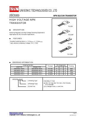 2SC5353L-T60-K Datasheet PDF Unisonic Technologies